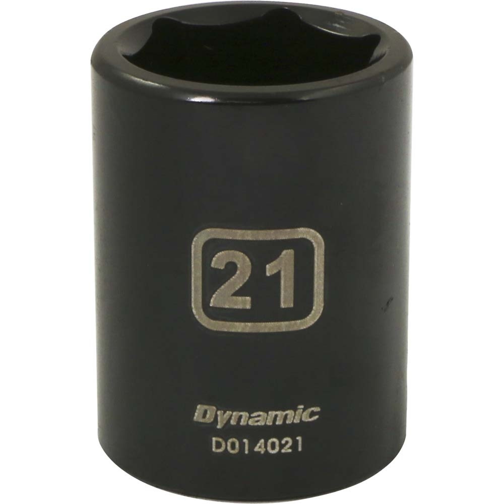 Dynamic Tools 1/2" Drive 6 Point Metric, 21mm Standard Length, Impact Socket